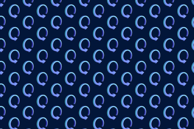 Colorful 360 degree logo pattern design Free Vector