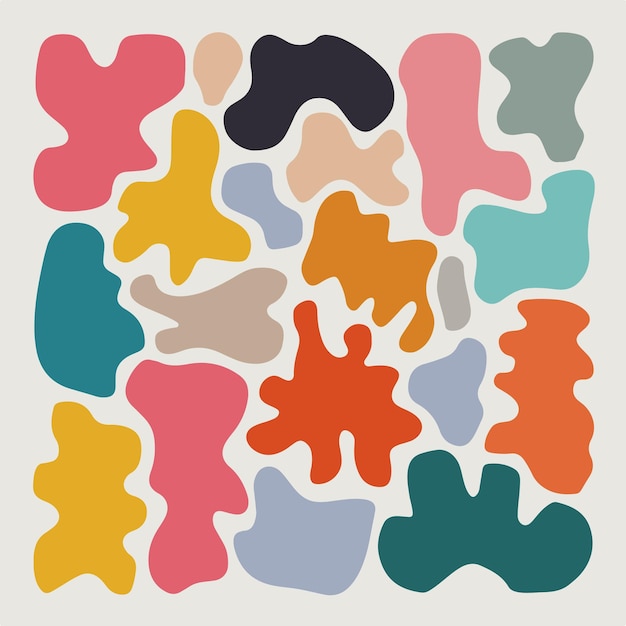 Colorful Abstract Amorphous Shapes
