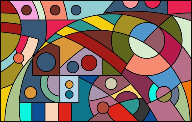 colorful abstract art for decoration