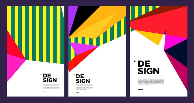 colorful abstract banner template with dummy text for web design landing page social media story and print material