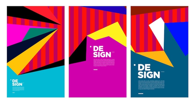 colorful abstract banner template with dummy text for web design landing page social media story and print material