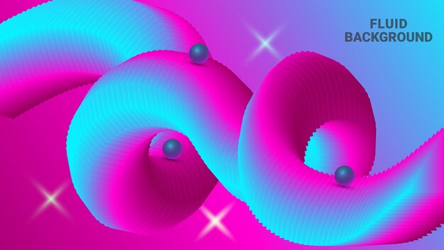 Colorful Abstract Fluid background Design Template