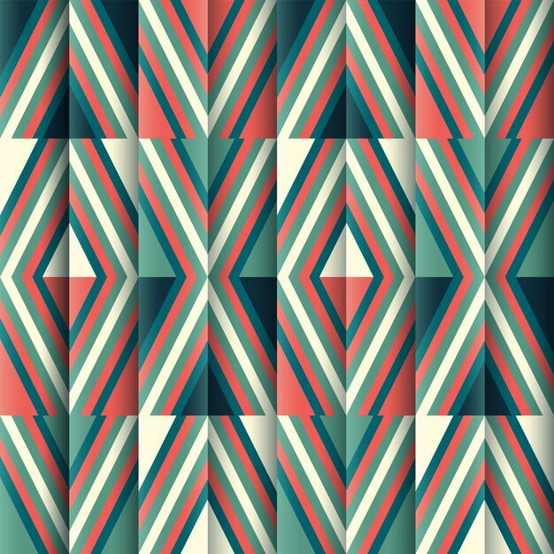 Colorful Abstract Geometric Lines Pattern Background.