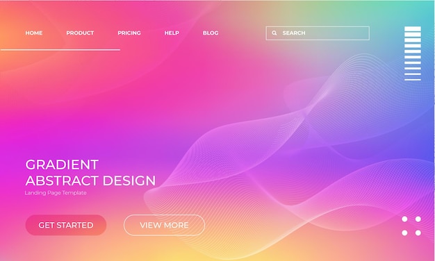 Colorful Abstract Gradient Background with Patterns