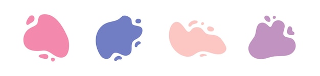Colorful abstract liquid form design