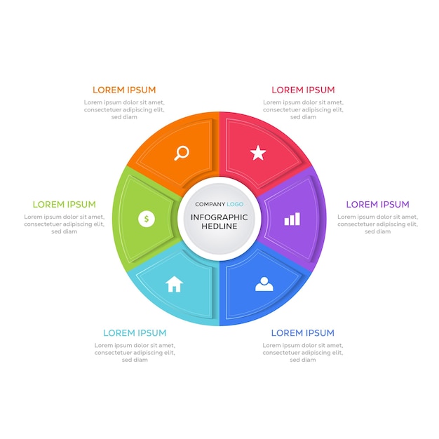 Colorful and Modern Element for Infographic