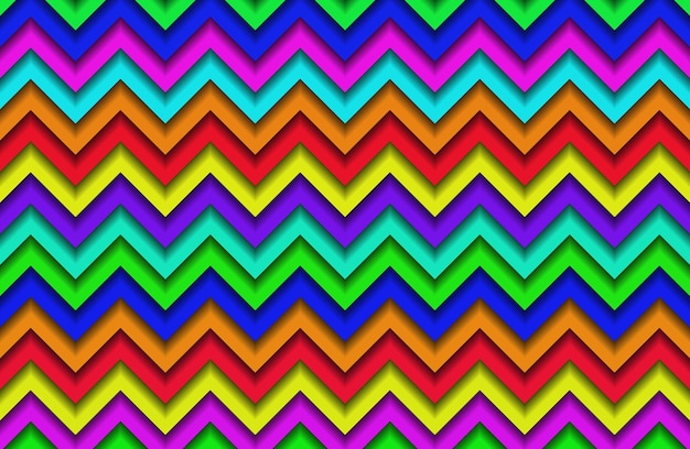 Colorful chevron pattern zig zag background