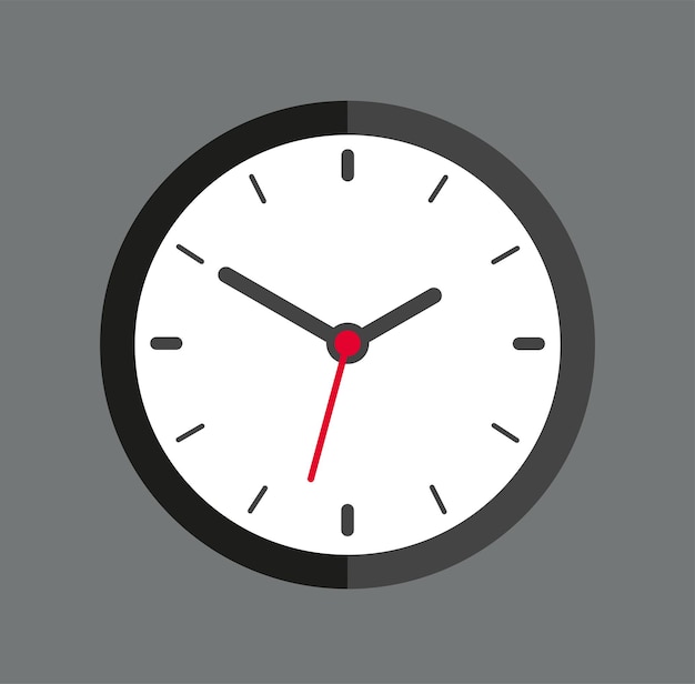 colorful clock with time