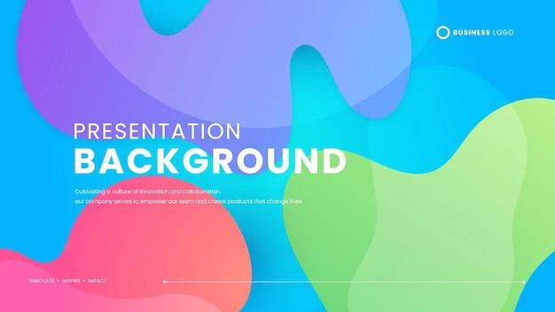 Colorful colourful vector abstract simple background with wave and liquid shapes