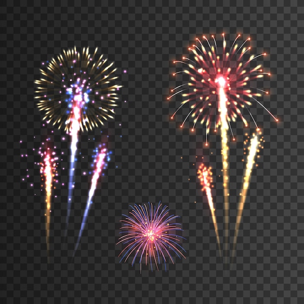 Colorful Fireworks Display