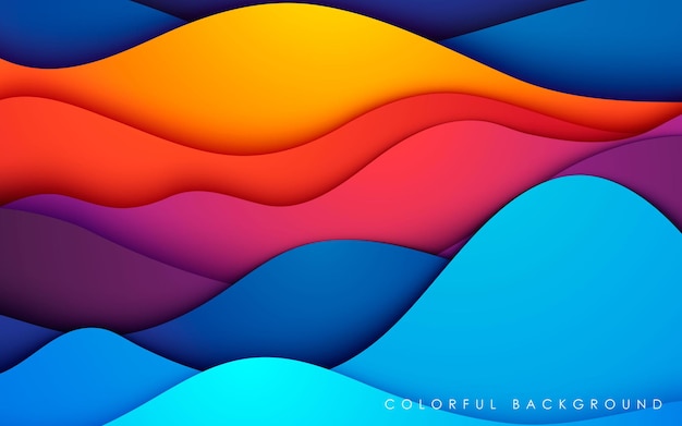 Colorful fluid background. Dynamic textured geometric element. Modern gradient light  illustration.