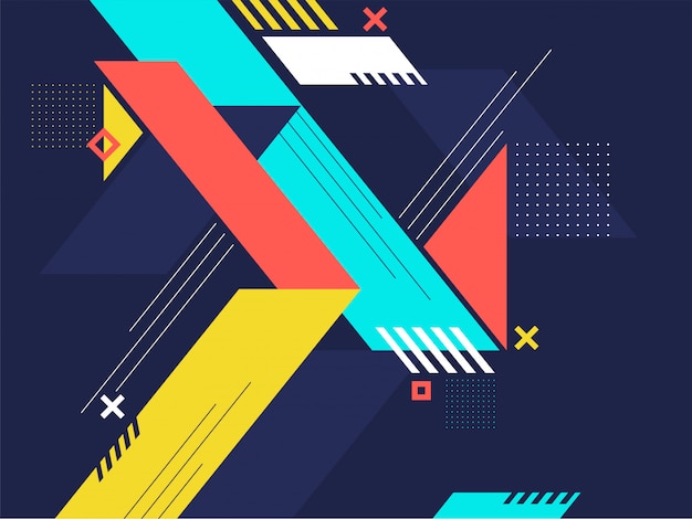 Colorful geometric abstract background.
