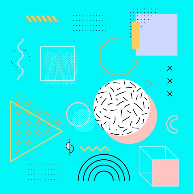 colorful geometric background minimal web template cover design modern abstract background with