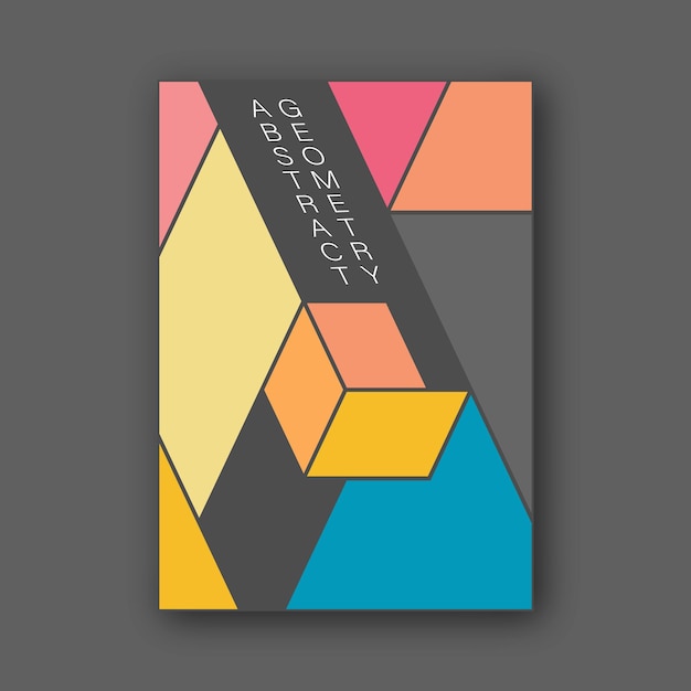 colorful geometric pattern background of geometric shapes a modern poster template cover flyers an idea for interior design or print