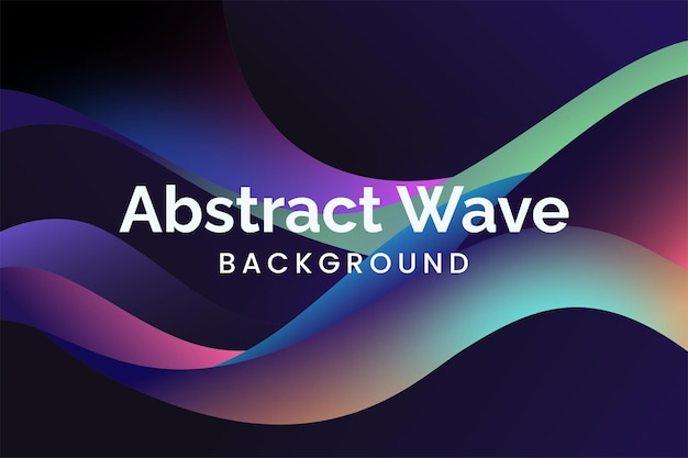 Colorful Gradient Background Wave design with a futuristic feel great for technology or digital