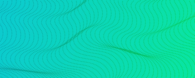 Colorful halftone background with flowing dots