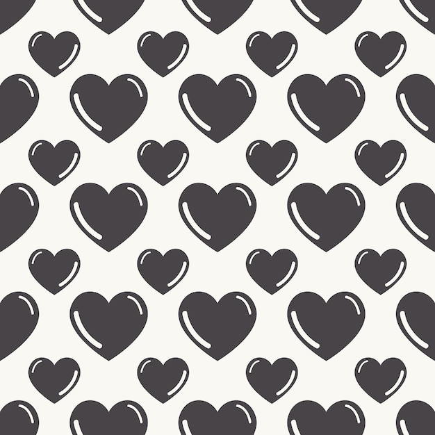 Colorful hearts pattern. Valentines day background for holiday template. Creative and luxury style illustration