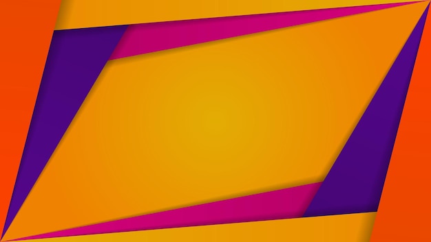 colorful overlap line frame background vector with center text place