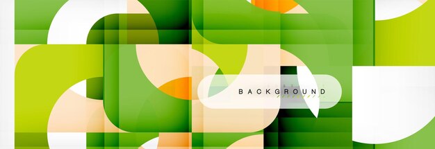 Colorful squares composition abstract banner Illustration for business brochure or flyer presentation and web design layout