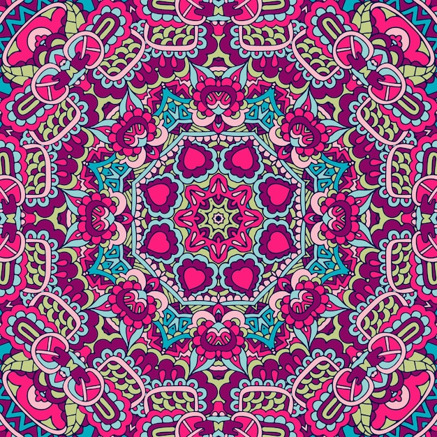 Colorful Tribal Ethnic Festive Abstract seamless