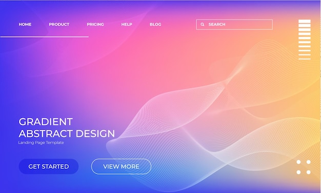 Colorful Vector Gradient Wallpaper for Landing Page Background