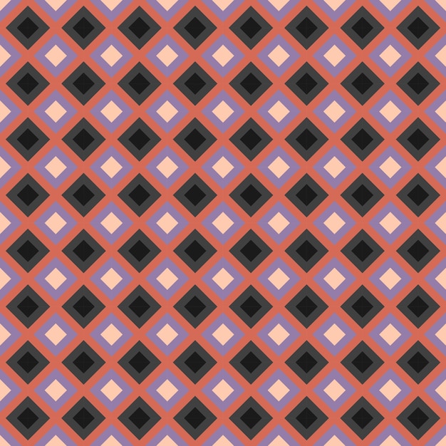 Colorful Vintage Diamond Seamless Pattern