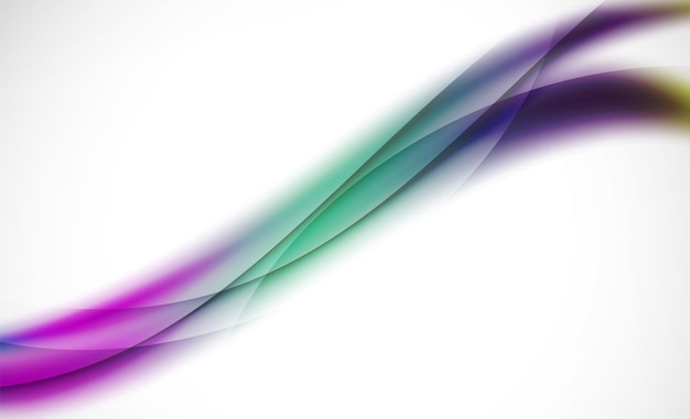 Colorful wave line abstract background with light and shadow effects
