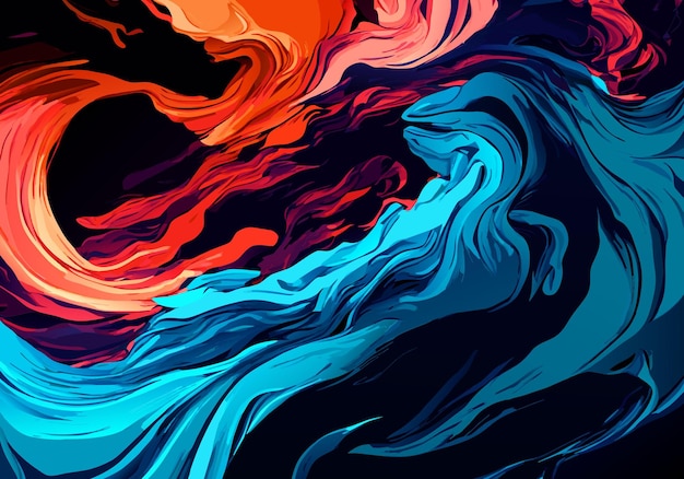 Colorful Wavy background luxury