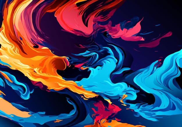 Colorful Wavy background luxury