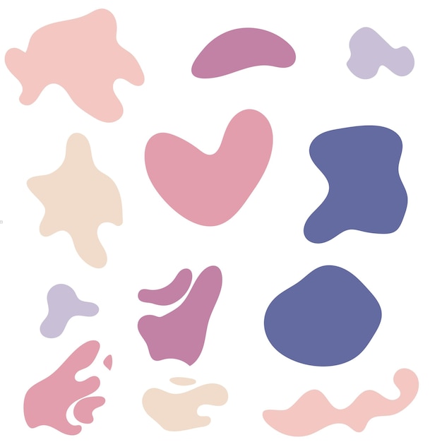 Colourful abstract shapes