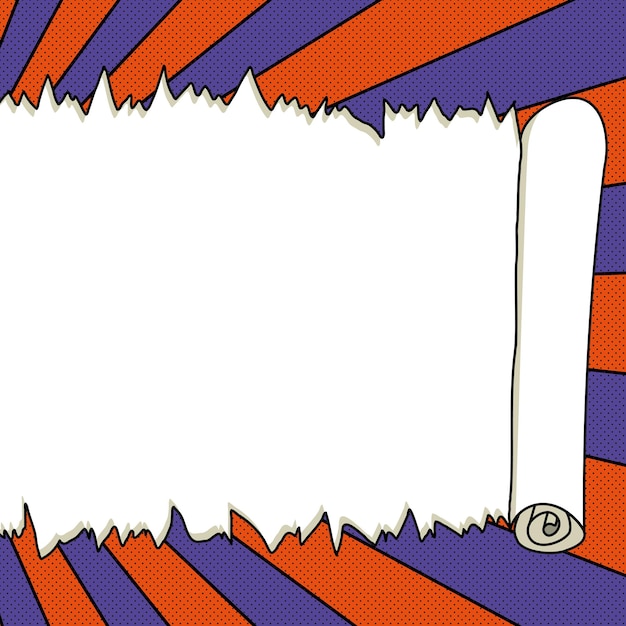 Comic Blank Speech Bubble With Copy Space And Colorful Doodles Design Of Empty Template In Explosion Framework Representing Social Media Messaging And Connecting