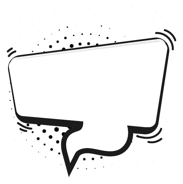 Comic speech bubble template Blank text frame