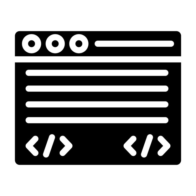 Command line Vector Icon Design Illustration