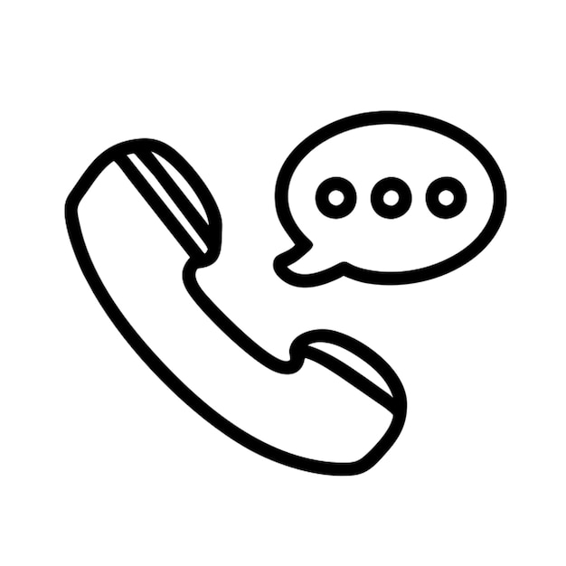 communication icon outline