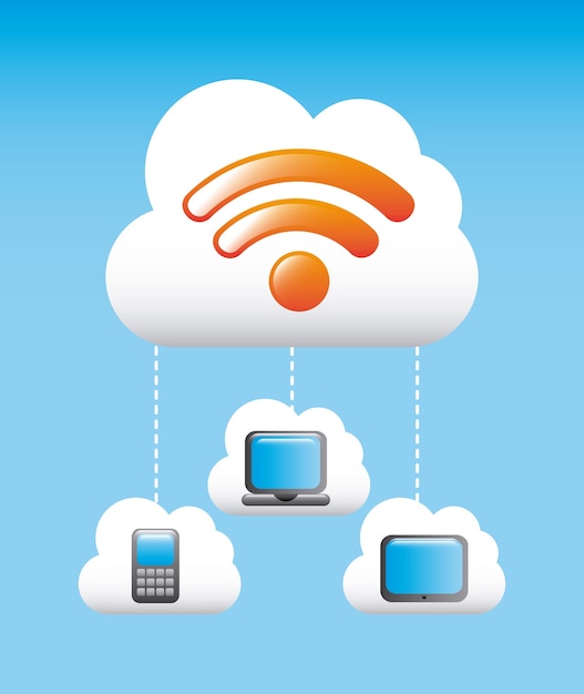 communication technology design, vector illustration eps10 graphic 
