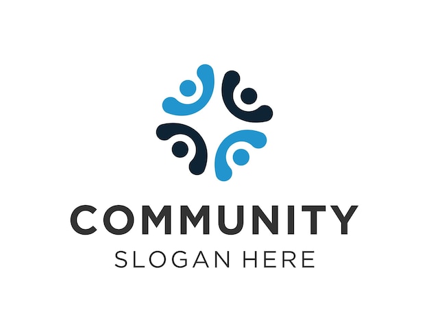 community logo design created using the corel draw 2018 application with a white background