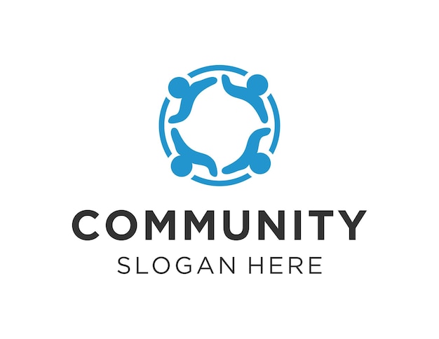 community logo design created using the corel draw 2018 application with a white background
