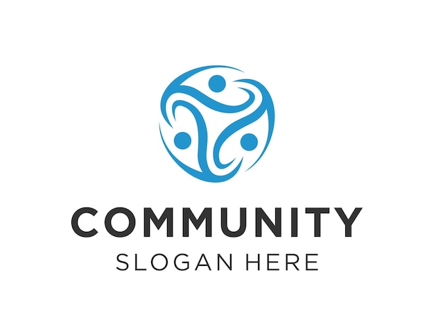 community logo design created using the corel draw 2018 application with a white background