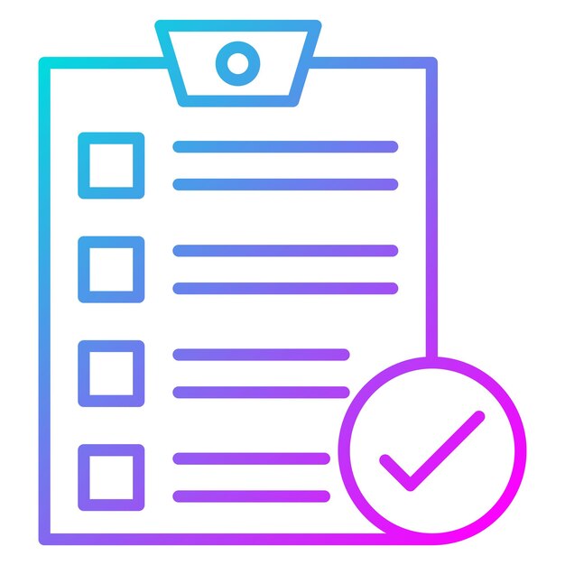 completed survey vector icon can be used for customer feedback iconset
