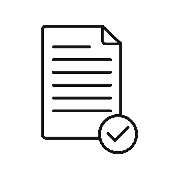 Compliance document icon isolated on white background