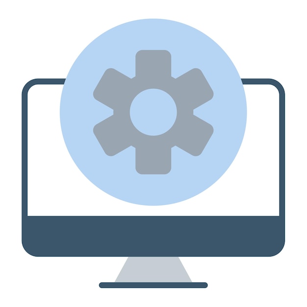 Computer Aided Manufacturing Flat Illustration