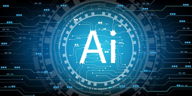 Computer chip Electronic circuit board vector for technology and finance concept and education