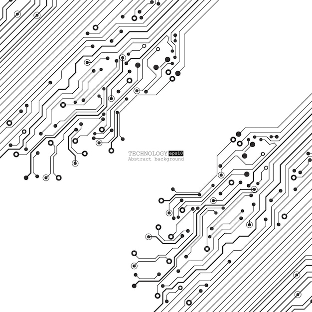 computer chipset circuit board technology   abstract  background   Vector illustration