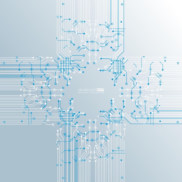 computer chipset circuit board technology   abstract  background   Vector illustration