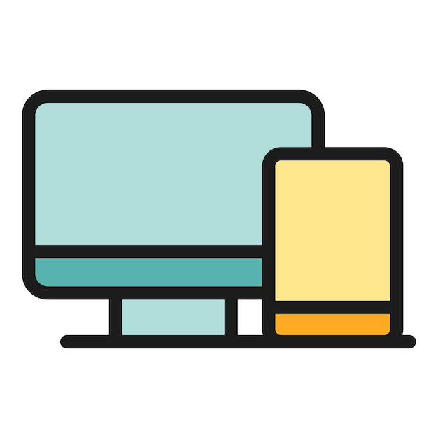 Computer edit tool icon outline vector Digital scale Editor pen color flat