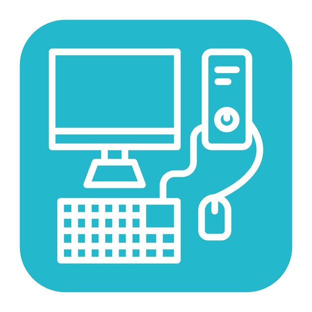 Computer icon vector image Can be used for Generation Gap