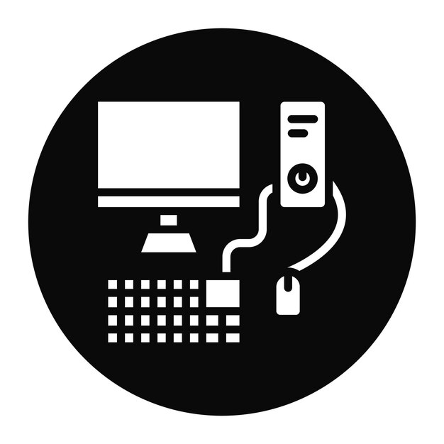 Computer icon vector image Can be used for Generation Gap