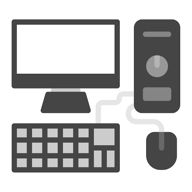 Computer icon vector image Can be used for Retro