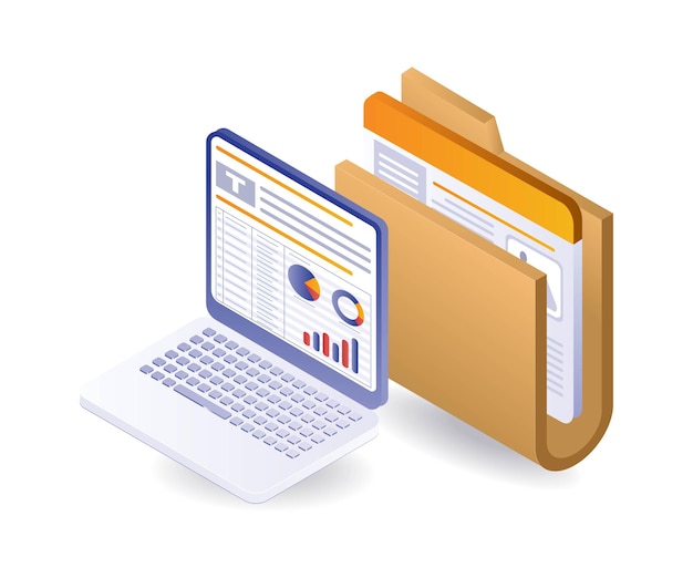Computer technology data analysis graphics