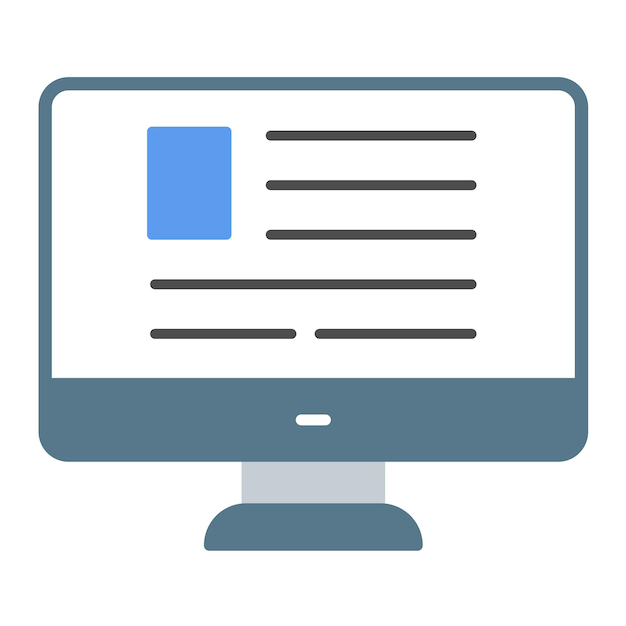 Computer Vector Illustration Style